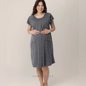 Kindred Bravely NWT Universal Labor & Delivery Gown Women’s 1X/2X Heather Grey